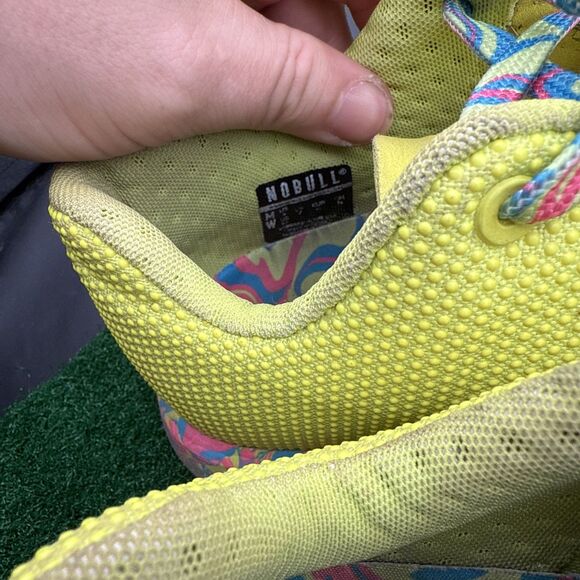 Nobull Trainer Low Rise Women Size 9.5/ Men’s 8 Neon Lime Swirl - Picture 14 of 14